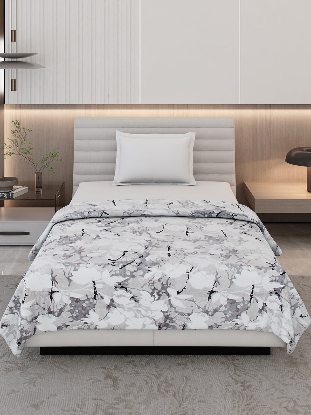 Printed Single Bed 300 GSM Blanket for AC Room - (Blubell)
