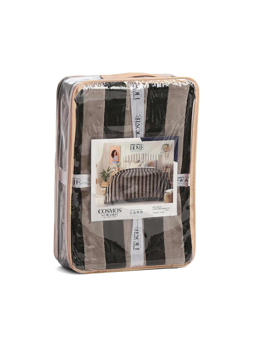 Striped Double Bed 300 GSM Blanket for AC Room - (Cosmos)