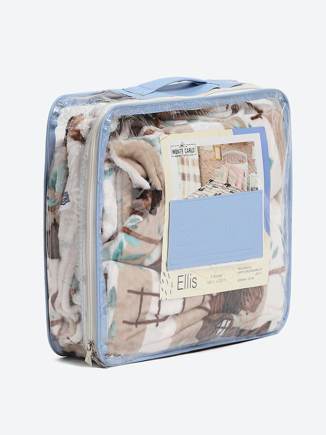Printed Single Bed 300 GSM Blanket for AC Room (Ellis)