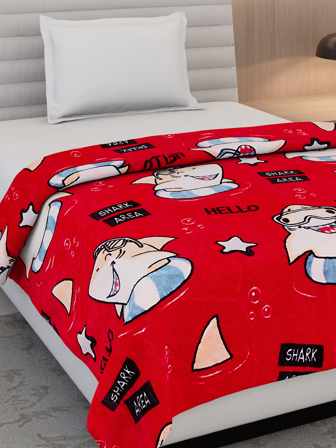 Printed Single Bed 300 GSM Blanket for AC Room - (Ellis)