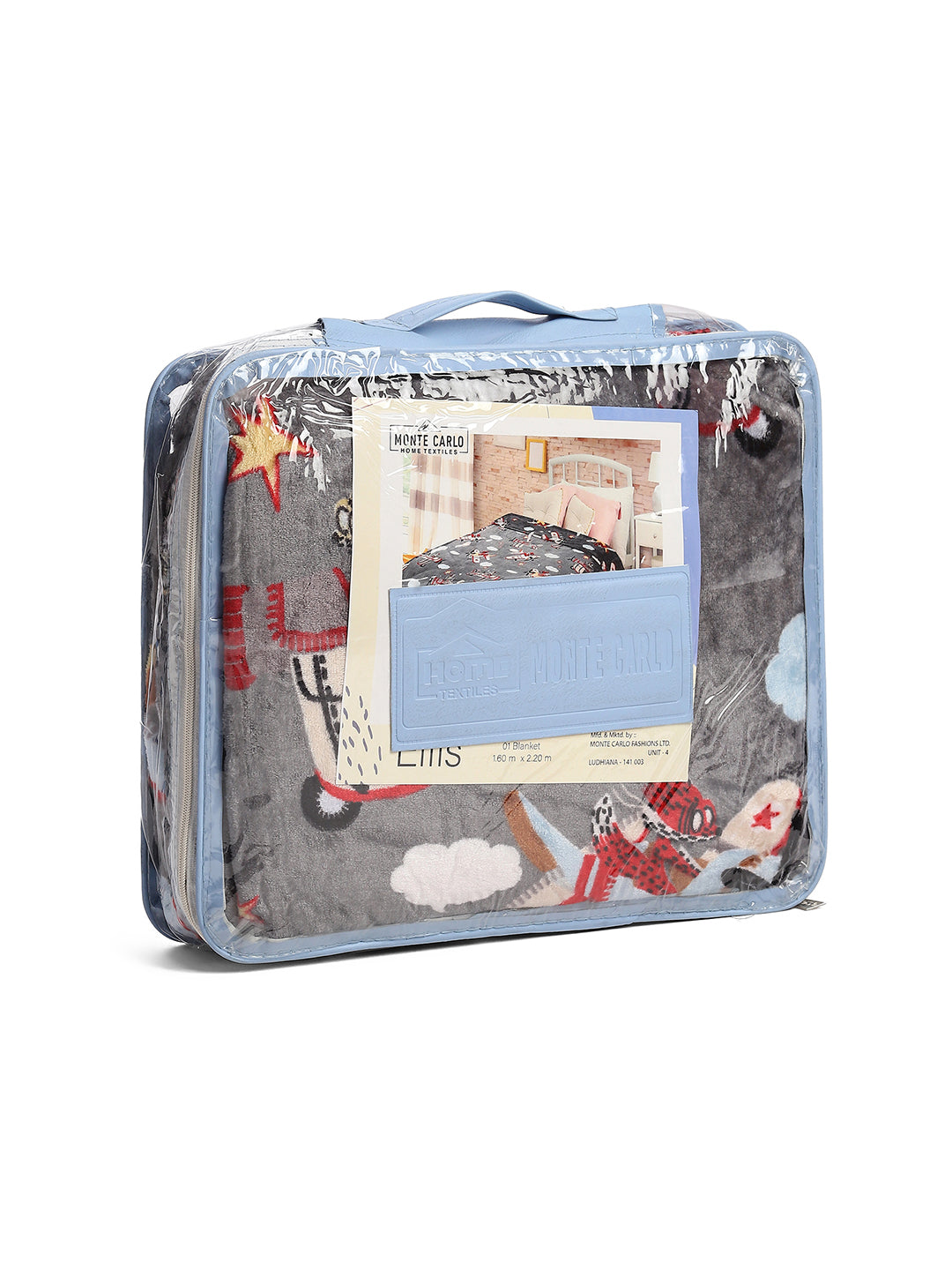 Printed Single Bed 300 GSM Blanket for AC Room - (Ellis)