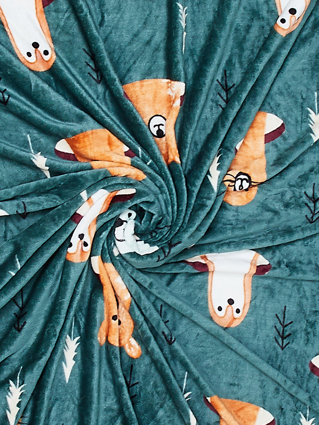 Printed Single Bed 300 GSM Blanket for AC Room - (Ellis)