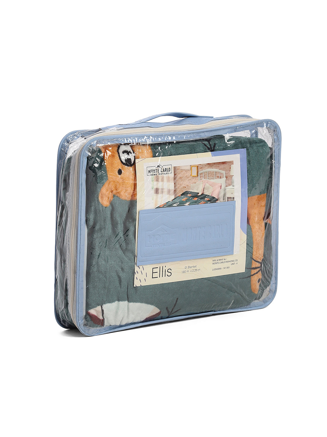 Printed Single Bed 300 GSM Blanket for AC Room - (Ellis)