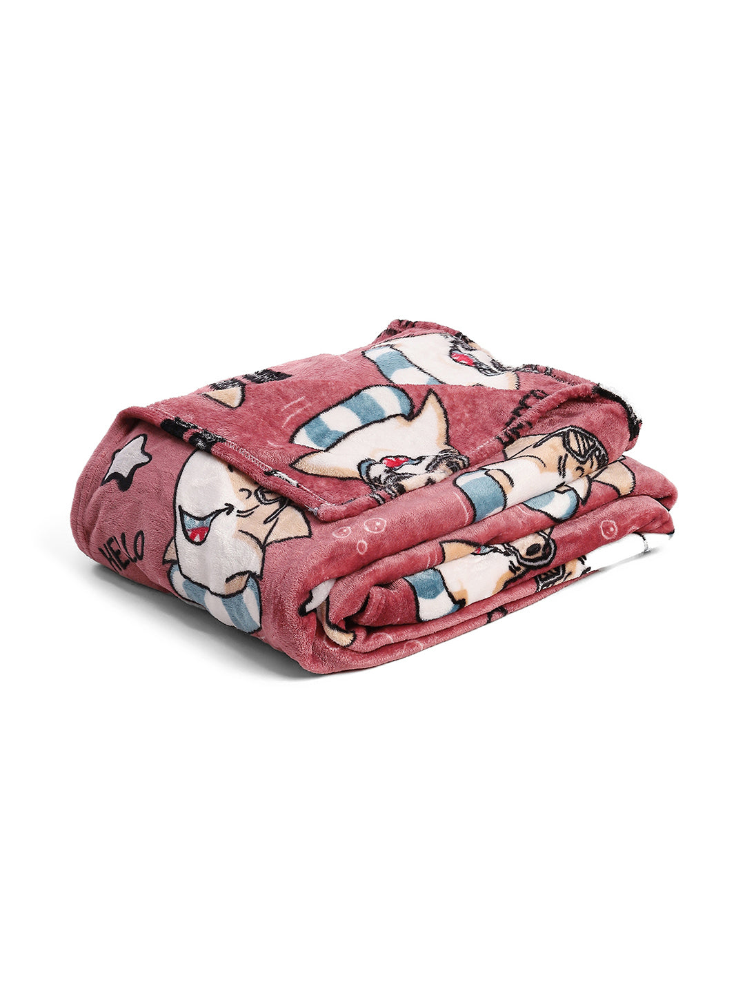 Printed Single Bed 300 GSM Blanket for AC Room - (Ellis)
