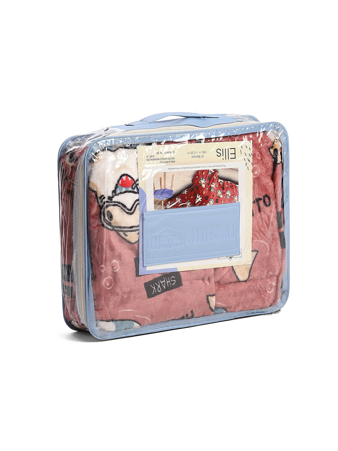 Printed Single Bed 300 GSM Blanket for AC Room - (Ellis)