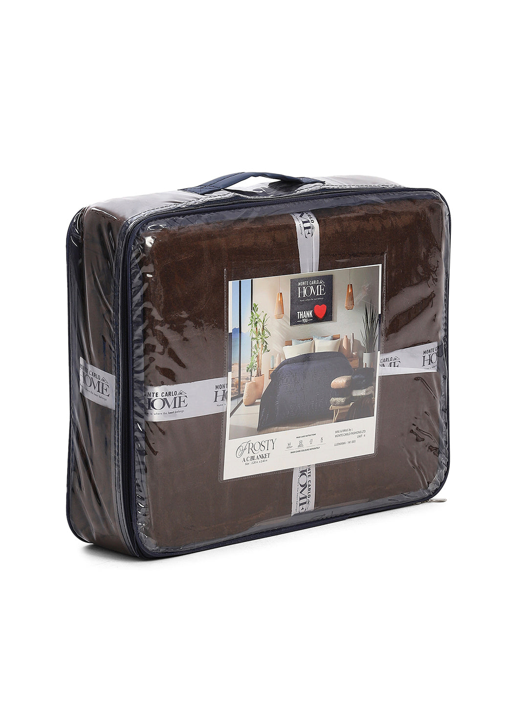 Printed Double Bed 210 GSM Blanket for AC Room - (Frosty)