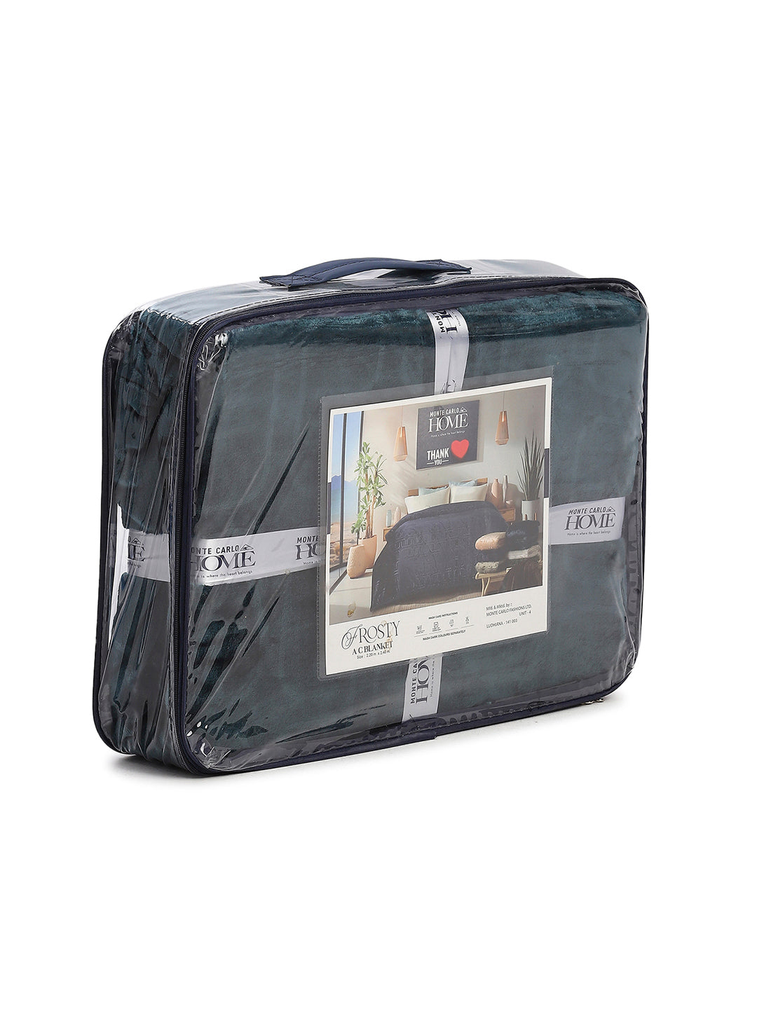 Printed Double Bed 210 GSM Blanket for AC Room - (Frosty)