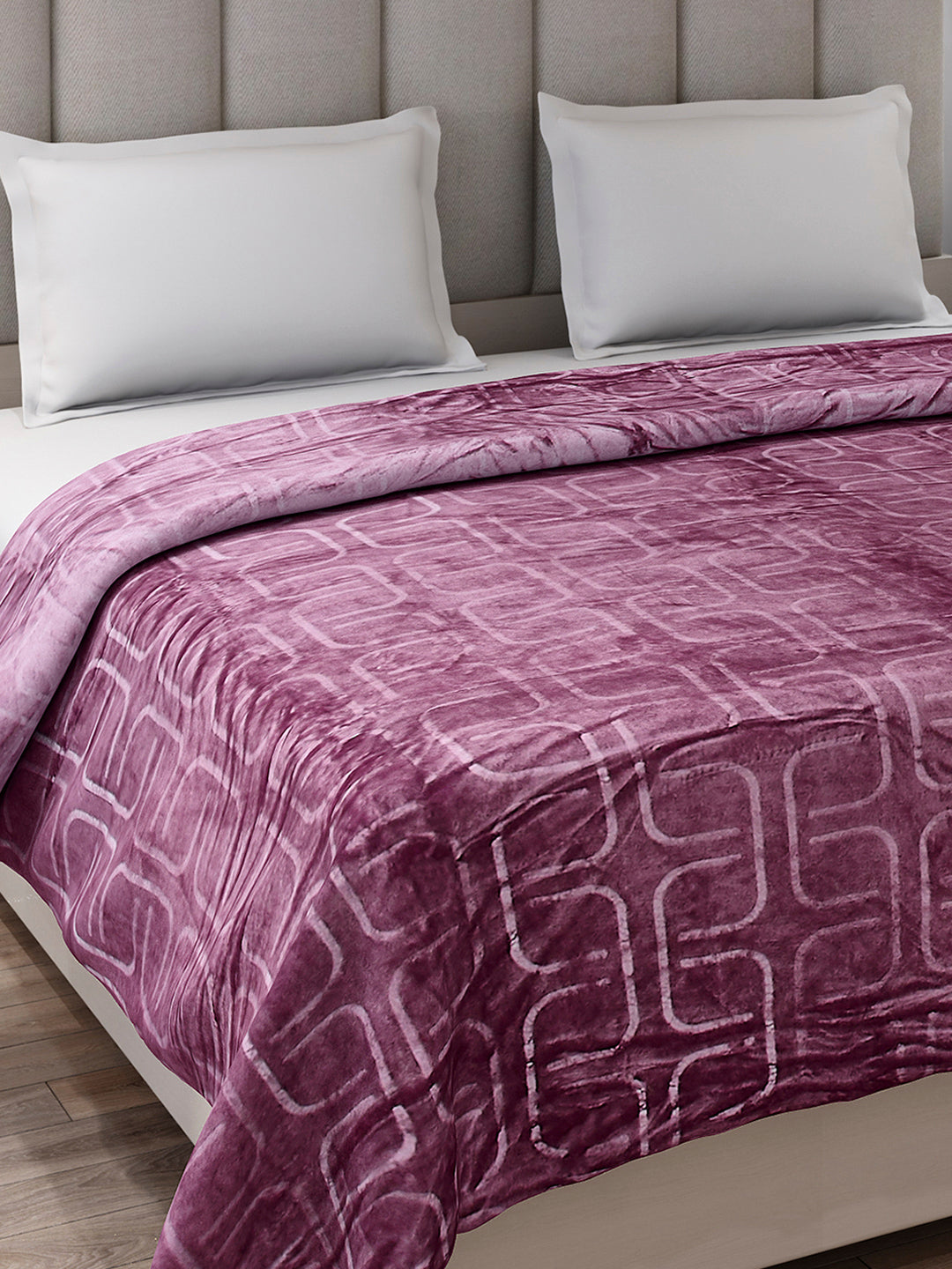Printed Double Bed 210 GSM Blanket for AC Room - (Frosty)