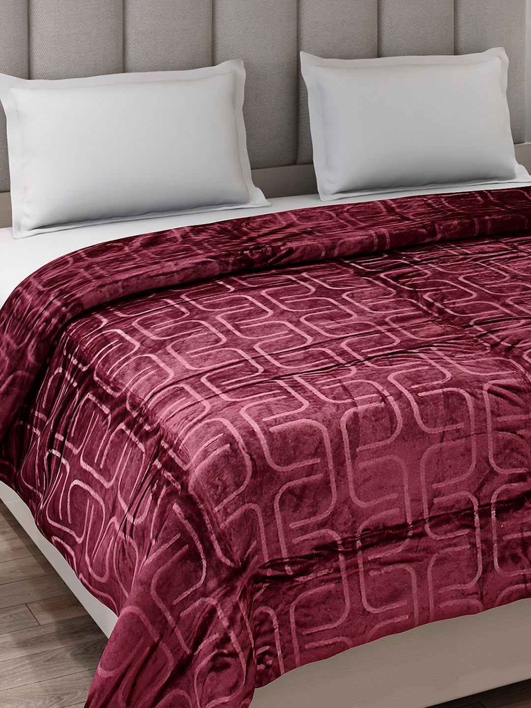 Printed Double Bed 210 GSM Blanket for AC Room - (Frosty)