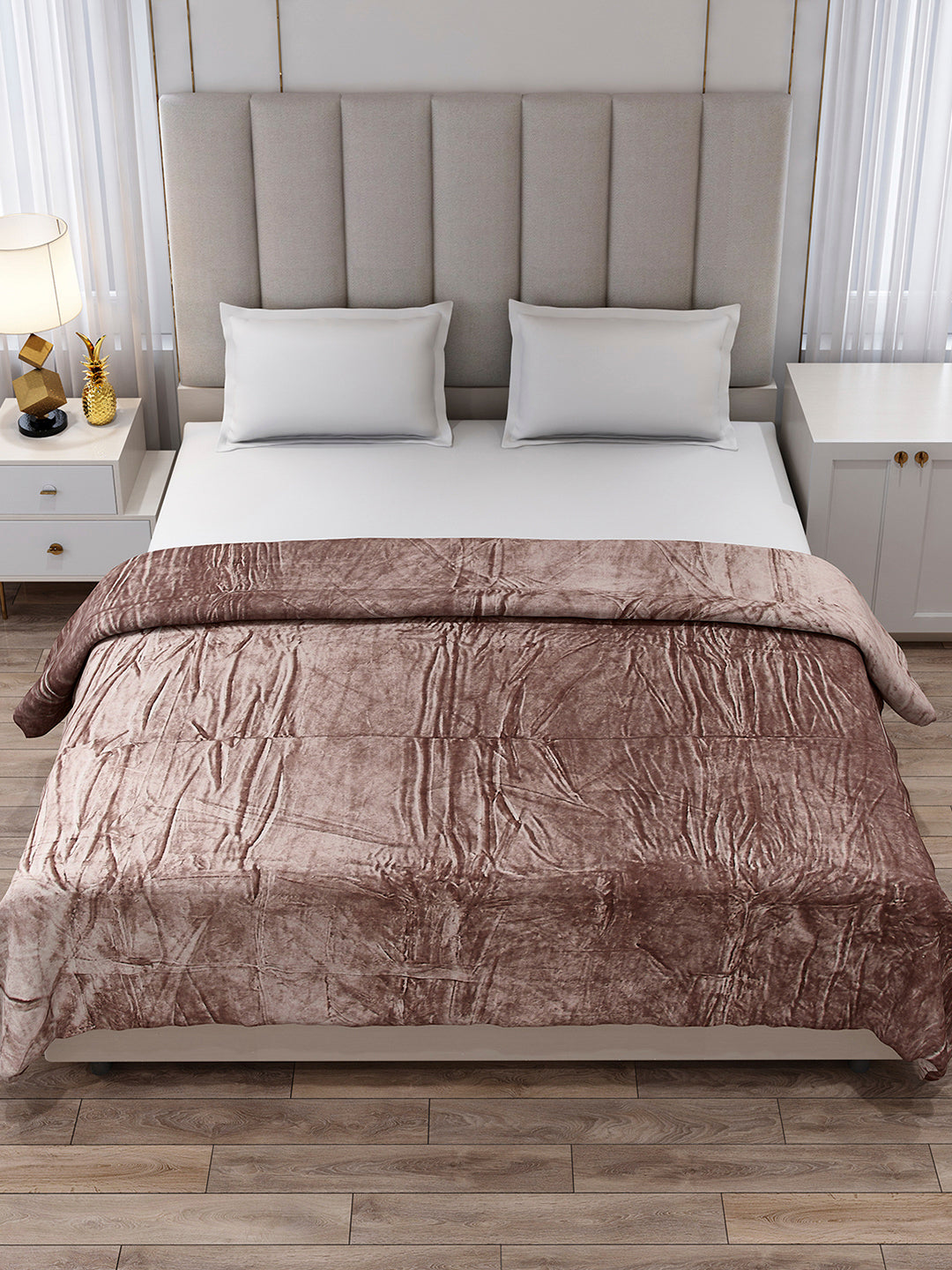 Solid Double Bed 300 GSM Blanket for AC Room - (Fusion)