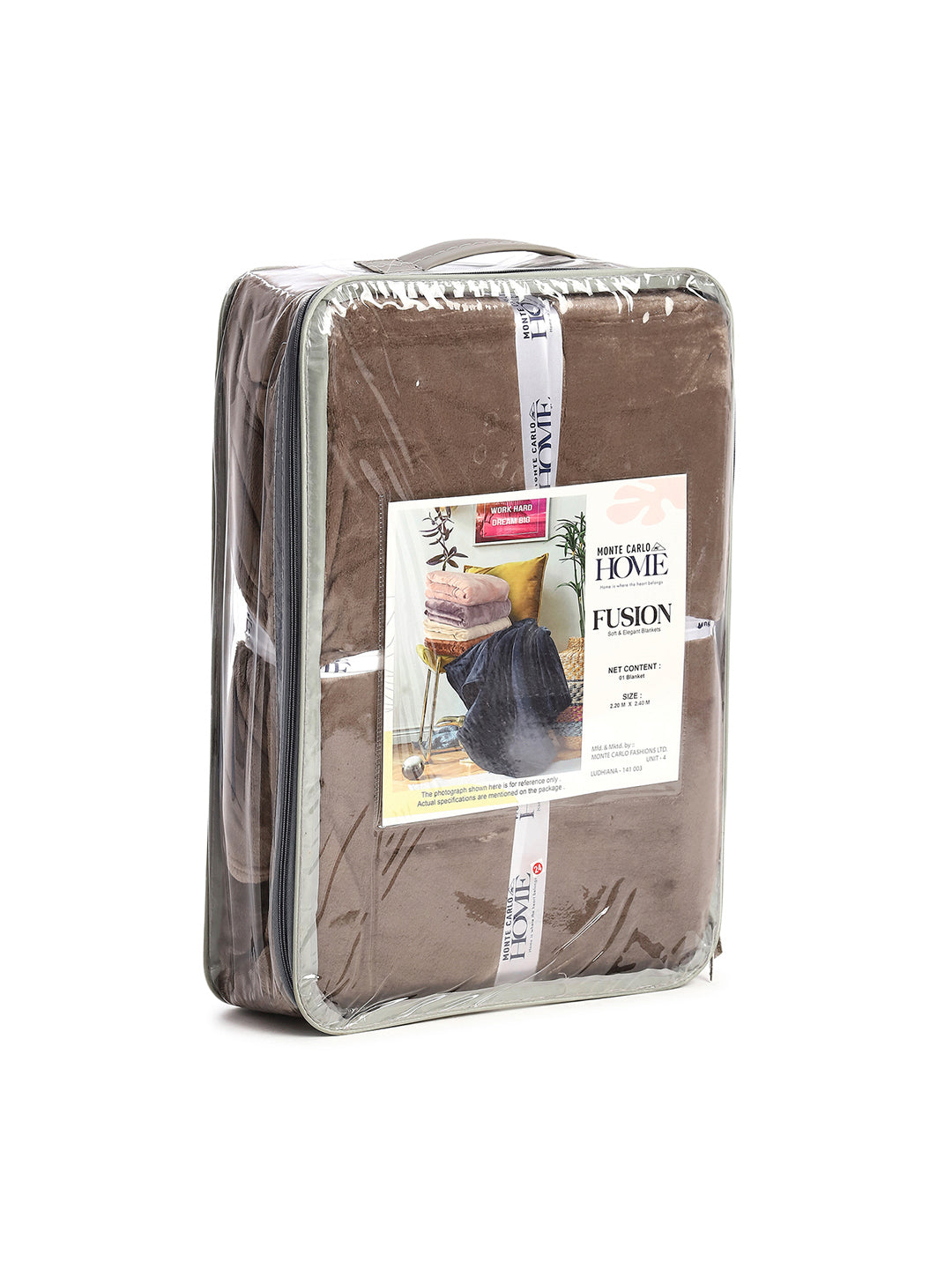 Solid Double Bed 300 GSM Blanket for AC Room - (Fusion)