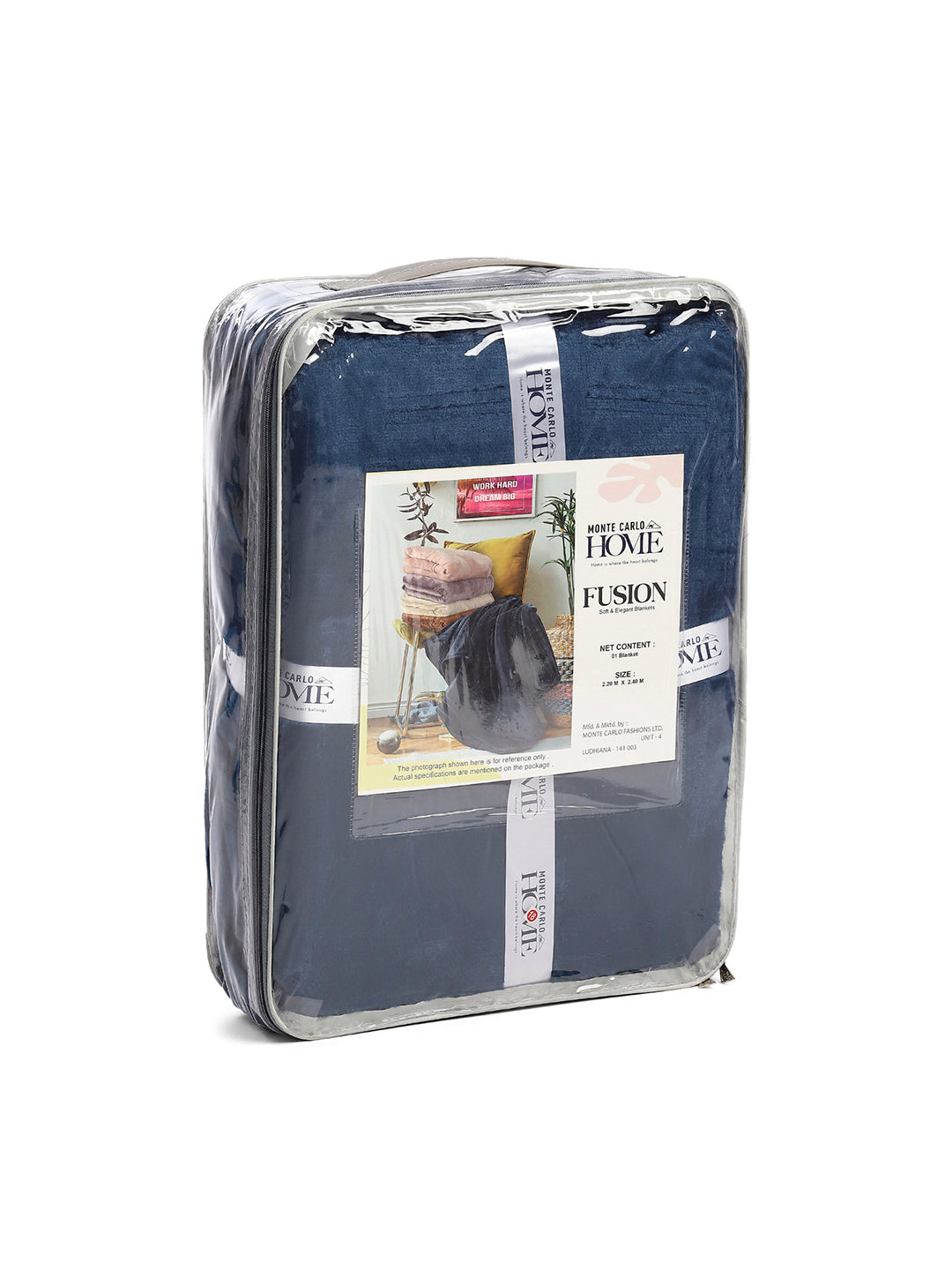Solid Double Bed 300 GSM Blanket for AC Room - (Fusion)