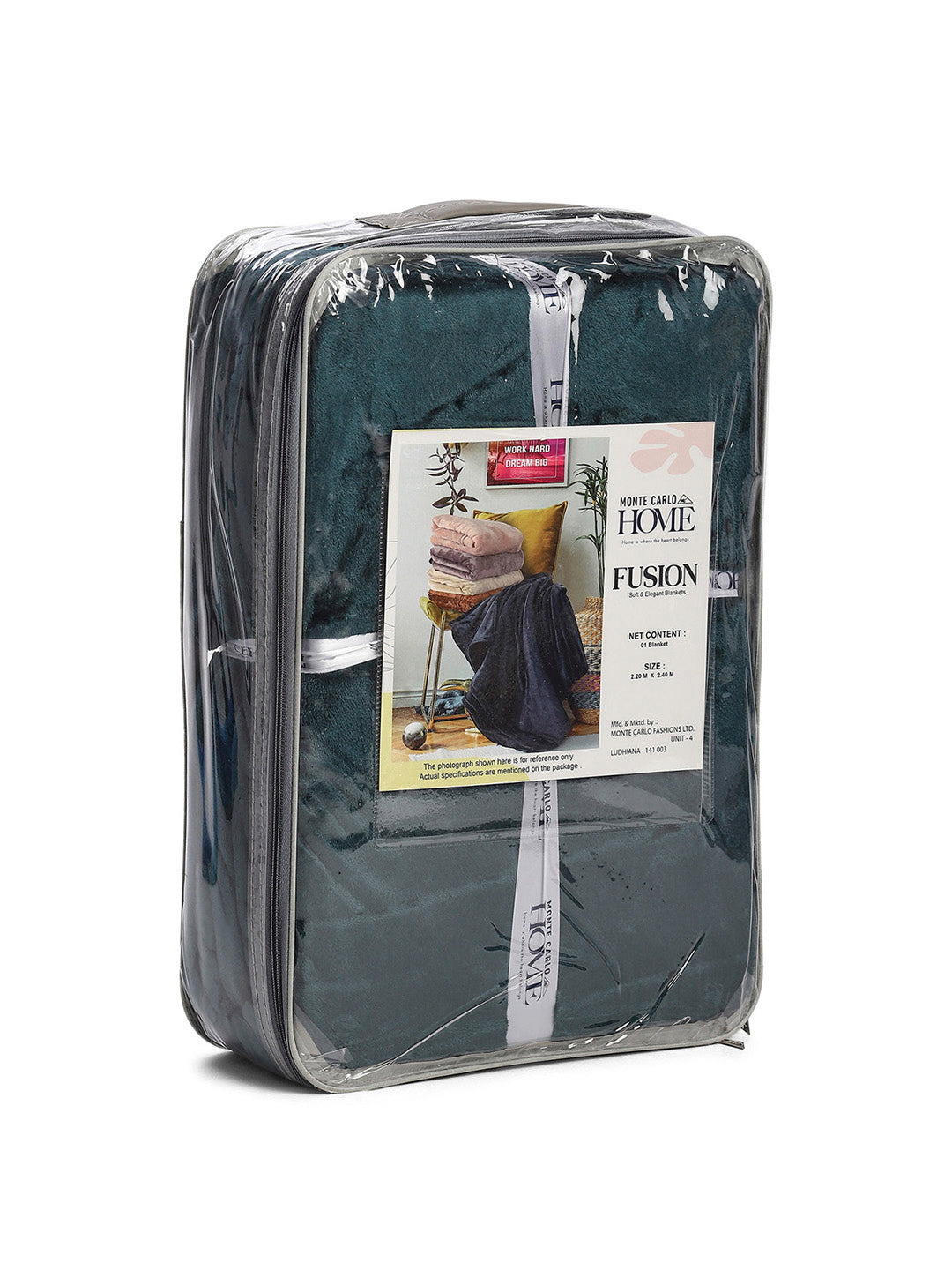 Solid Double Bed 300 GSM Blanket for AC Room - (Fusion)