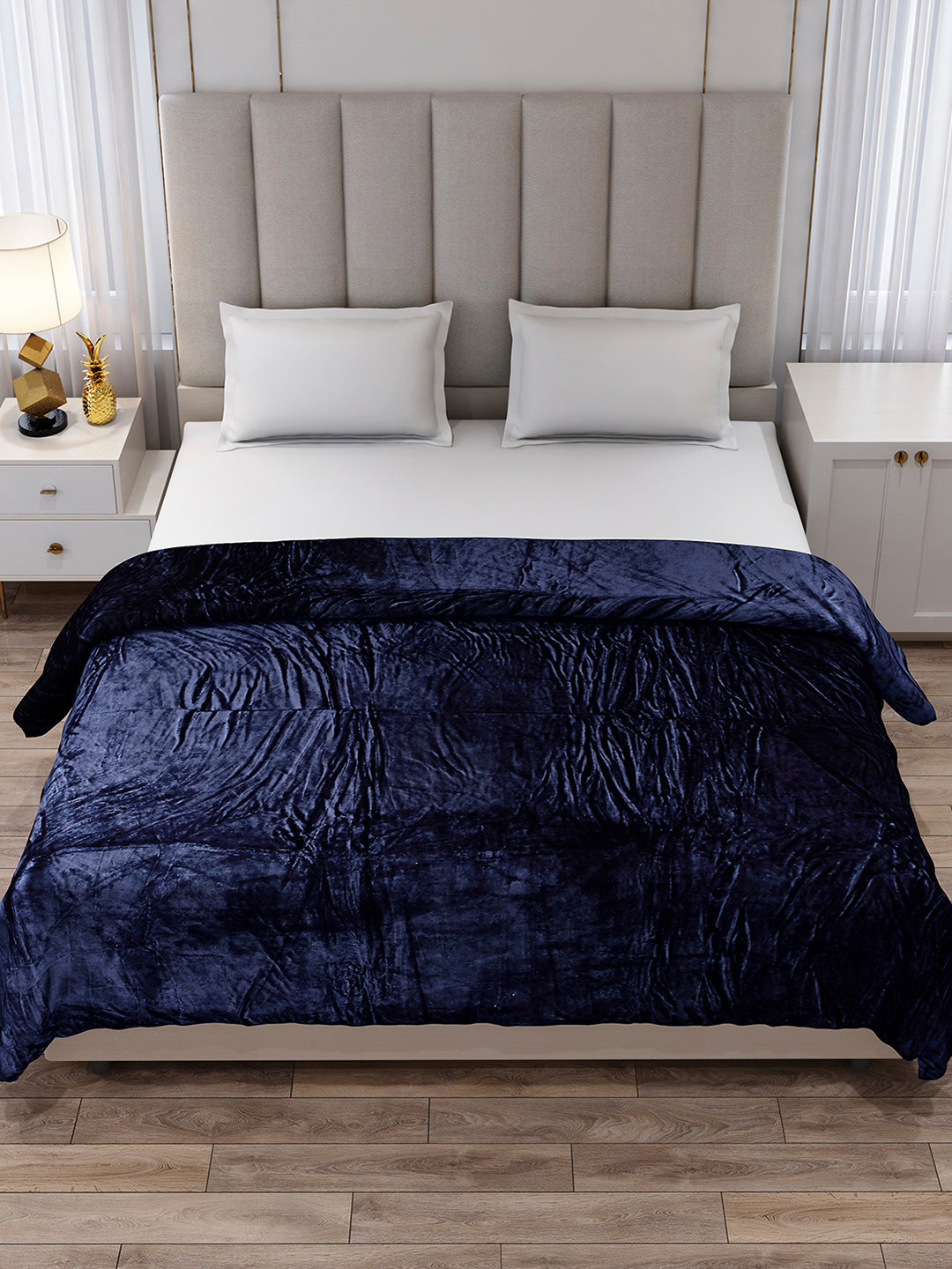 Solid Double Bed 300 GSM Blanket for AC Room - (Fusion)