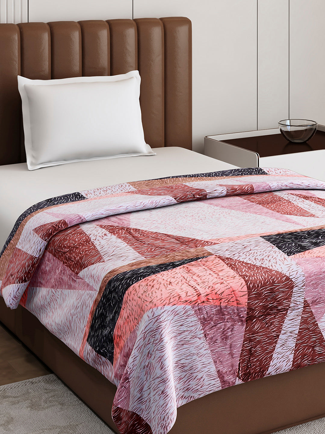 Printed Single Bed 233 GSM Blanket for AC Room - (Fuzzy)
