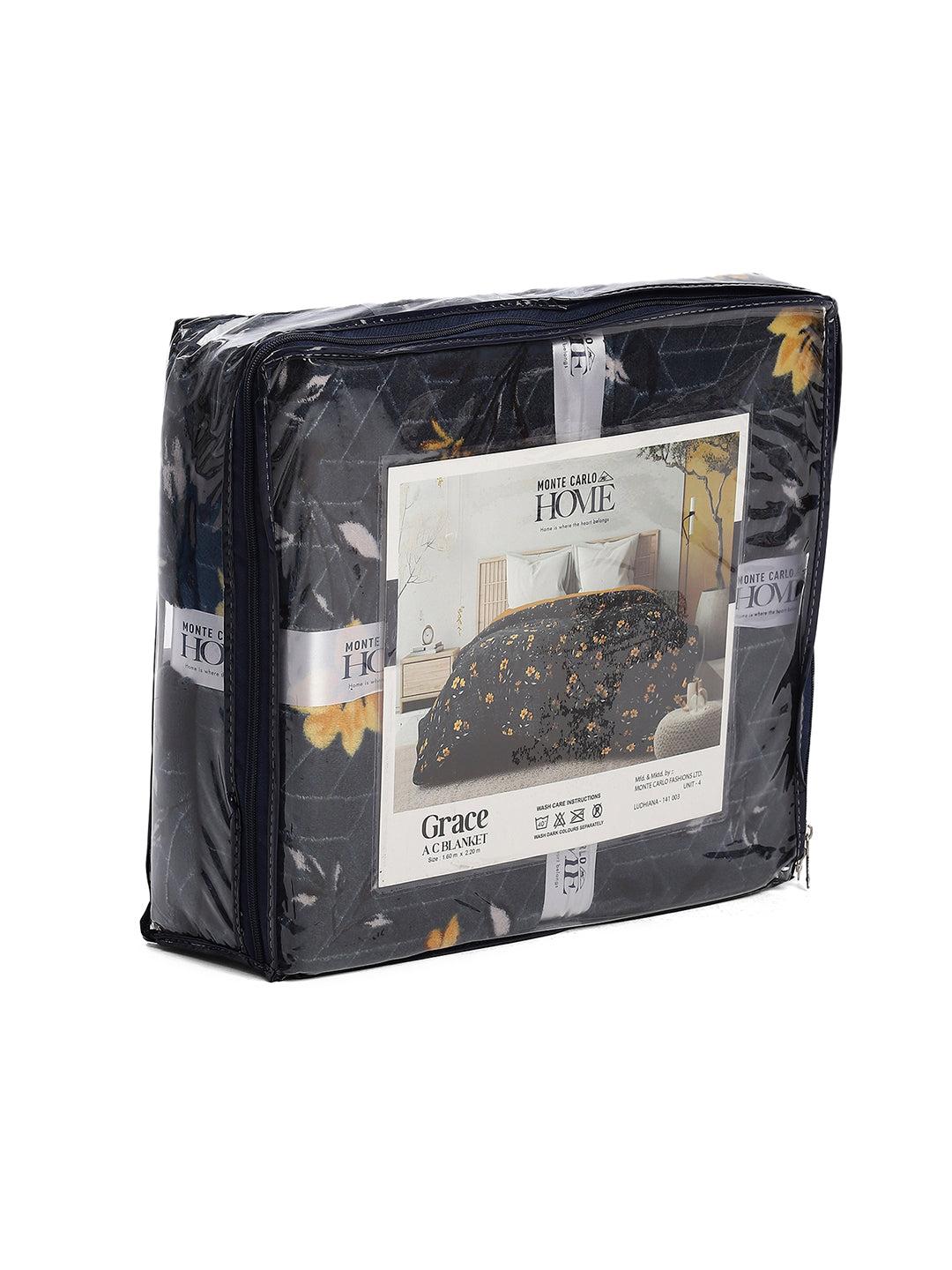 Floral Print Single Bed 210 GSM Blanket for AC Room - (Grace)