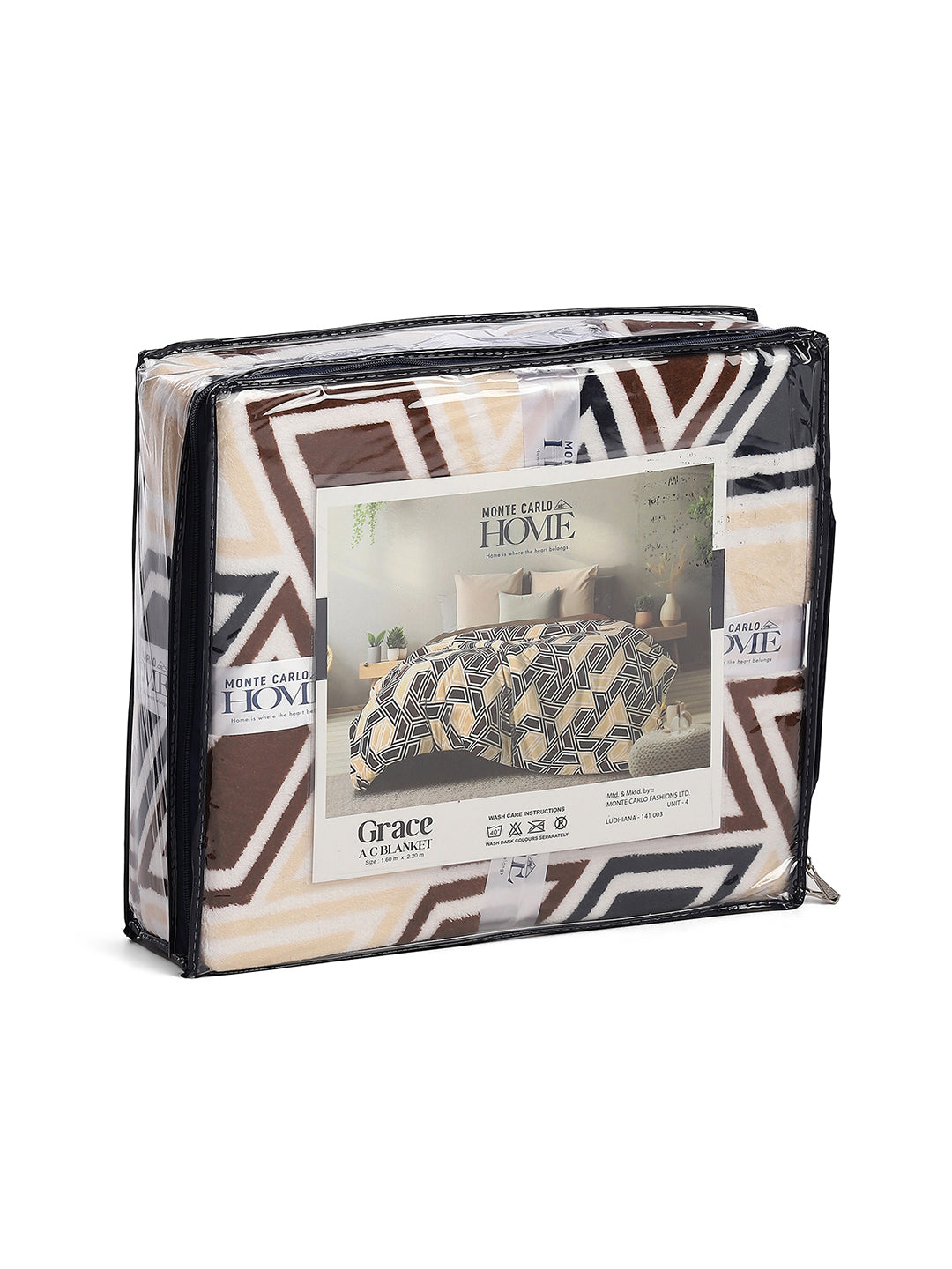 Floral Print Single Bed 210 GSM Blanket for AC Room - (Grace)