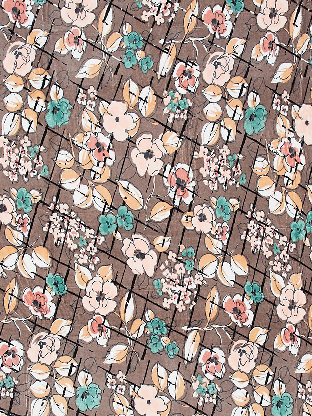 Floral Print Single Bed 210 GSM Blanket for AC Room - (Grace)