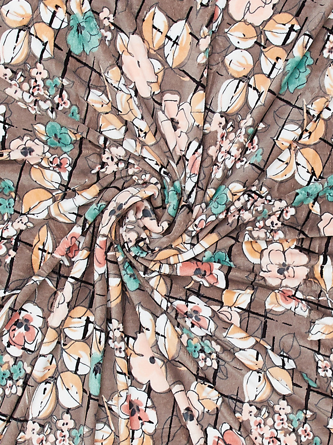 Floral Print Single Bed 210 GSM Blanket for AC Room - (Grace)