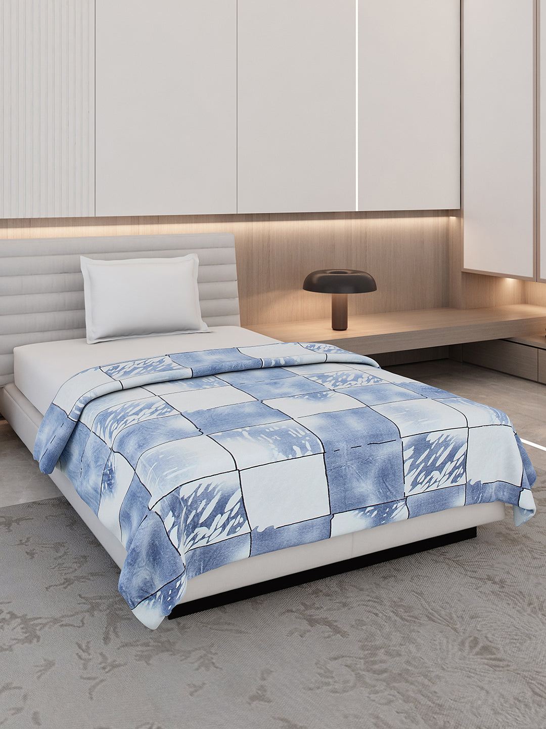 Floral Print Single Bed 210 GSM Blanket for AC Room - (Grace)