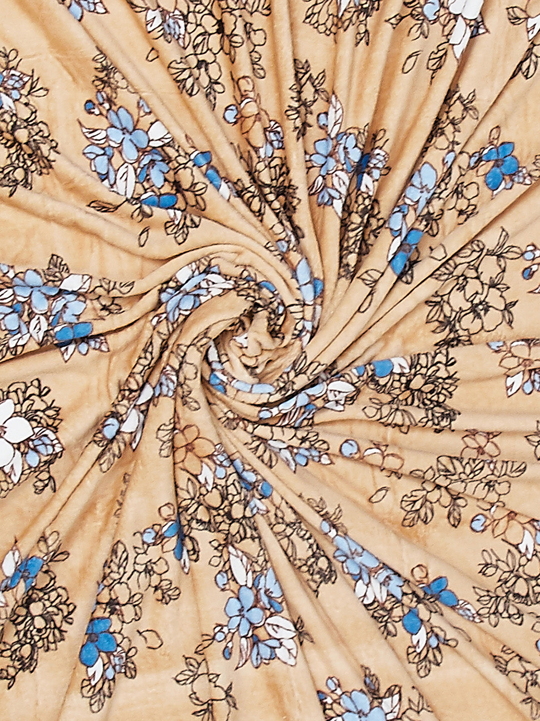 Floral Print Single Bed 210 GSM Blanket for AC Room - (Grace)