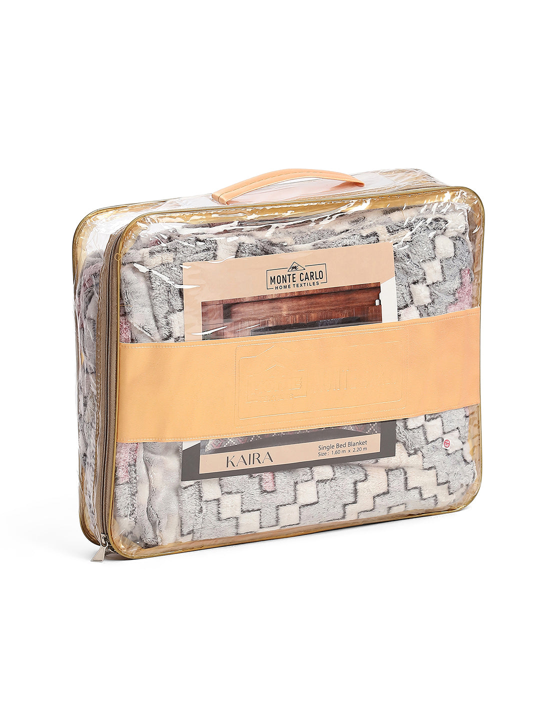 Printed Single Bed 300 GSM Blanket for AC Room - (Kaira)