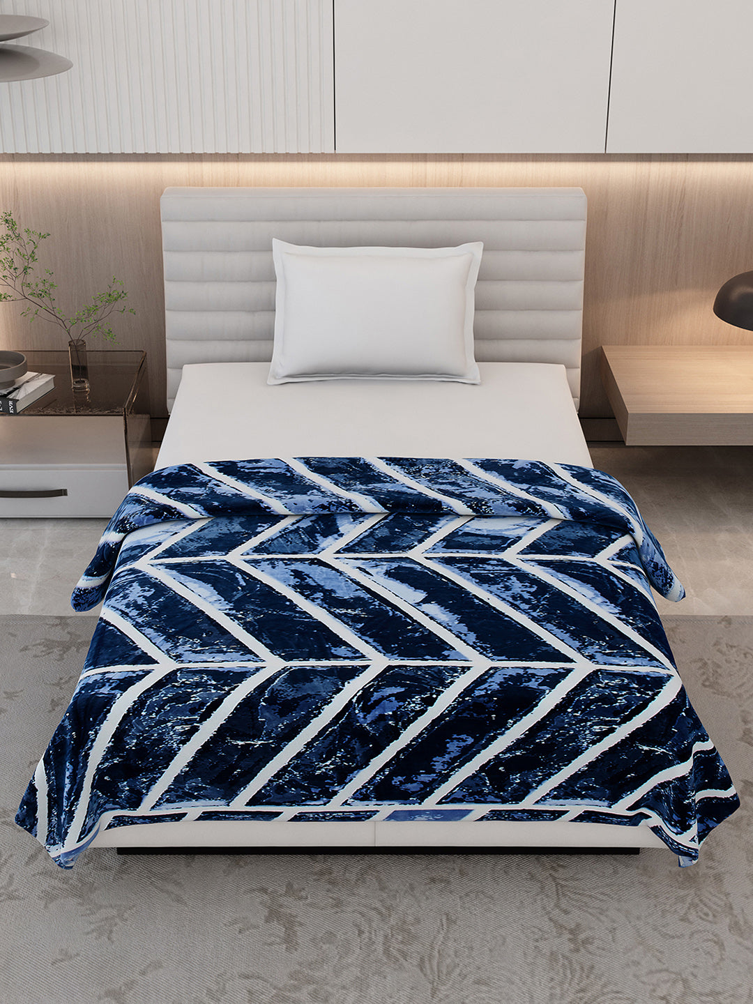 Printed Single Bed 300 GSM Blanket for AC Room - (Legacy)