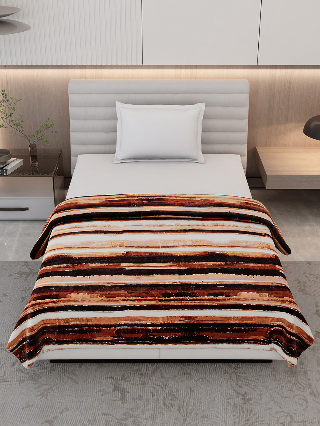 Printed Single Bed 300 GSM Blanket for AC Room - (Legacy)