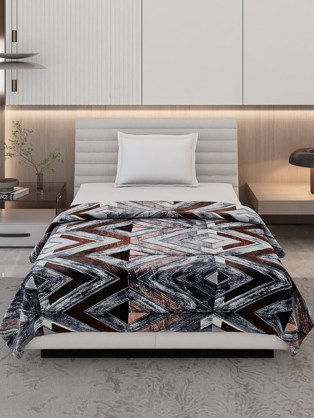 Printed Single Bed 300 GSM Blanket for AC Room - (Legacy)