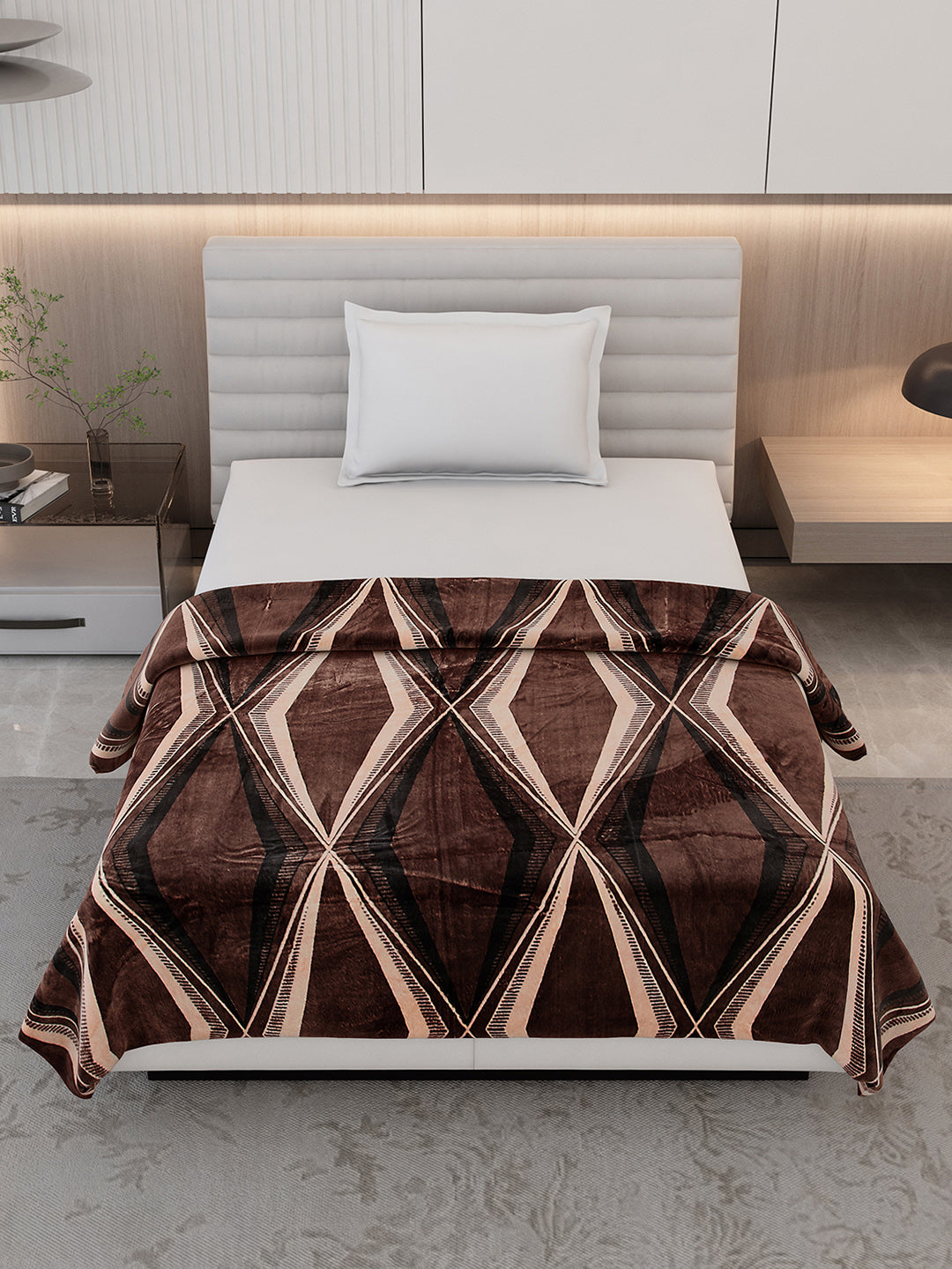 Printed Single Bed 300 GSM Blanket for AC Room - (Legacy)