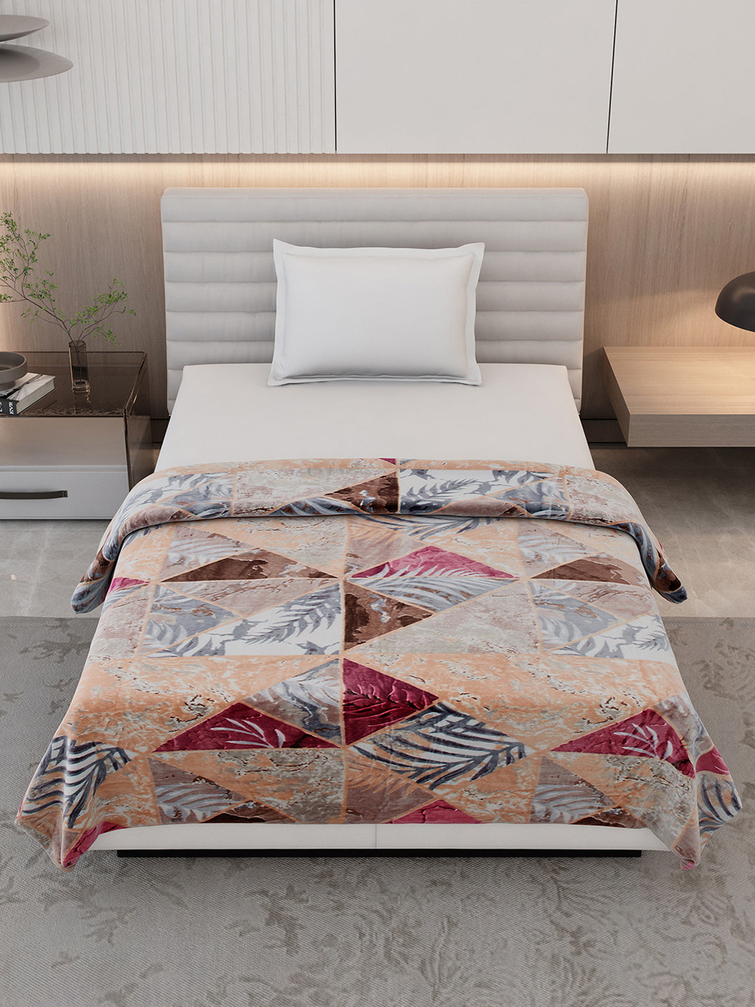 Printed Single Bed 300 GSM Blanket for AC Room - (Legacy)