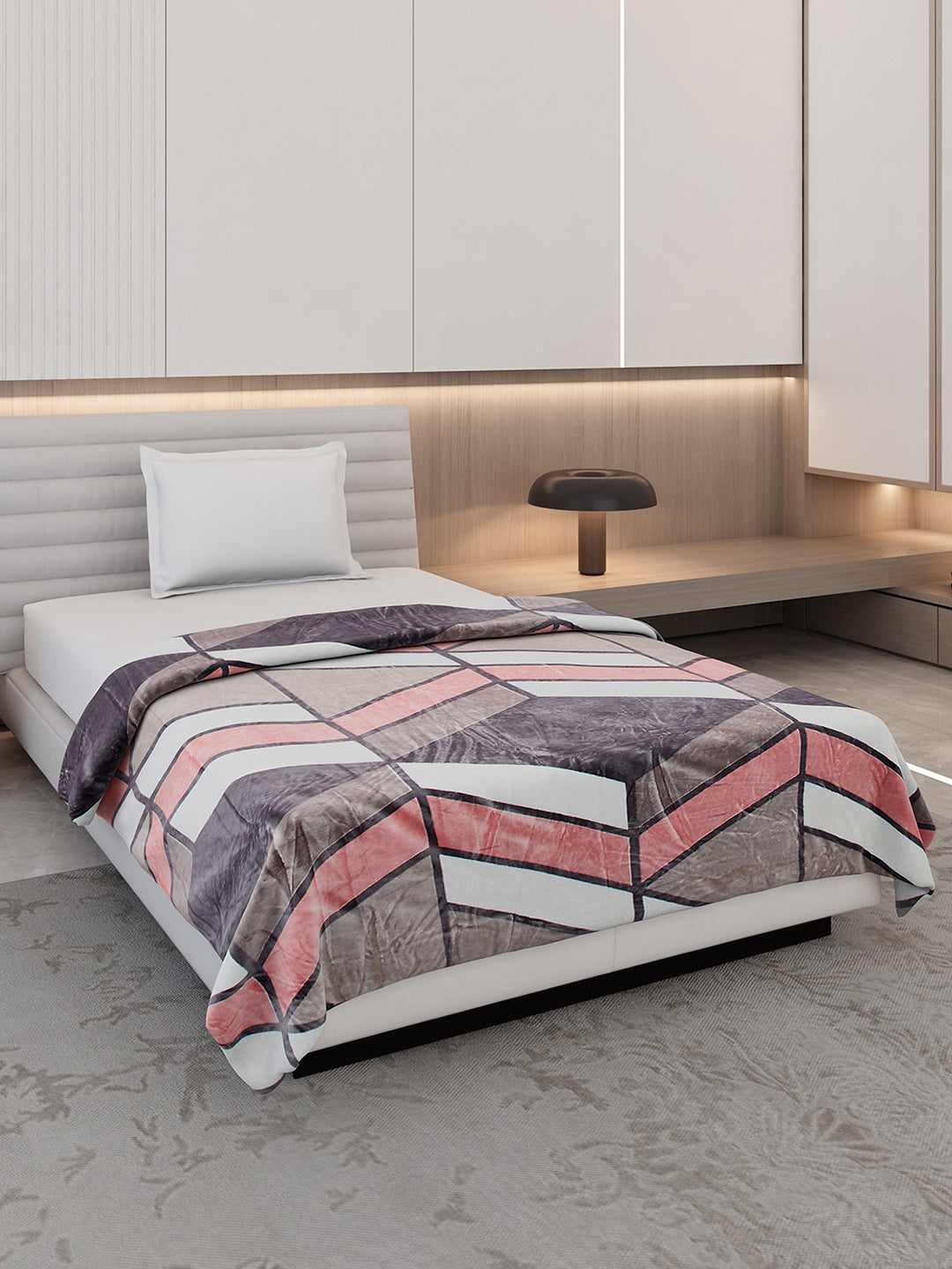 Printed Single Bed 300 GSM Blanket for AC Room - (Legacy)