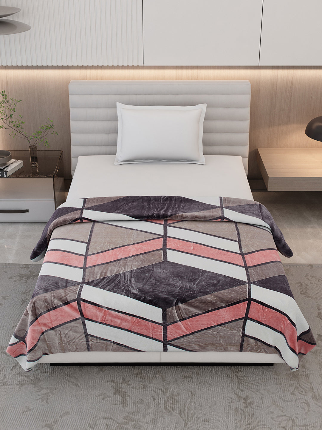 Printed Single Bed 300 GSM Blanket for AC Room - (Legacy)