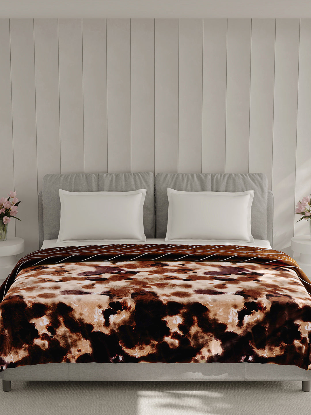 Printed Double Bed 350 GSM Blanket for AC Room - (Manhattan)