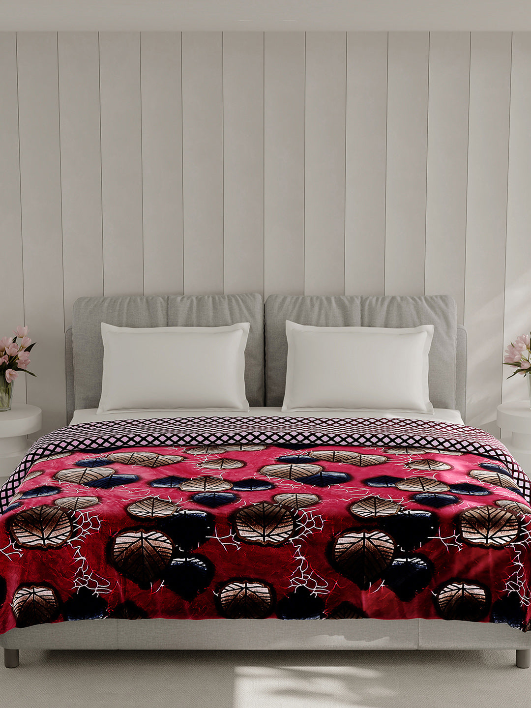 Printed Double Bed 350 GSM Blanket for AC Room - (Manhattan)