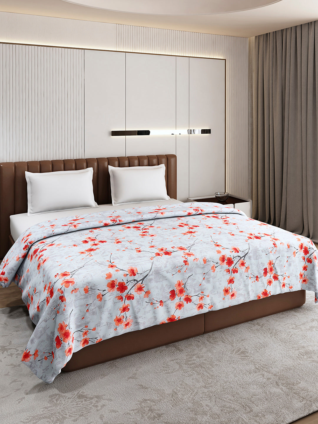 Printed Double Bed 210 GSM Blanket for AC Room - (Mellow)