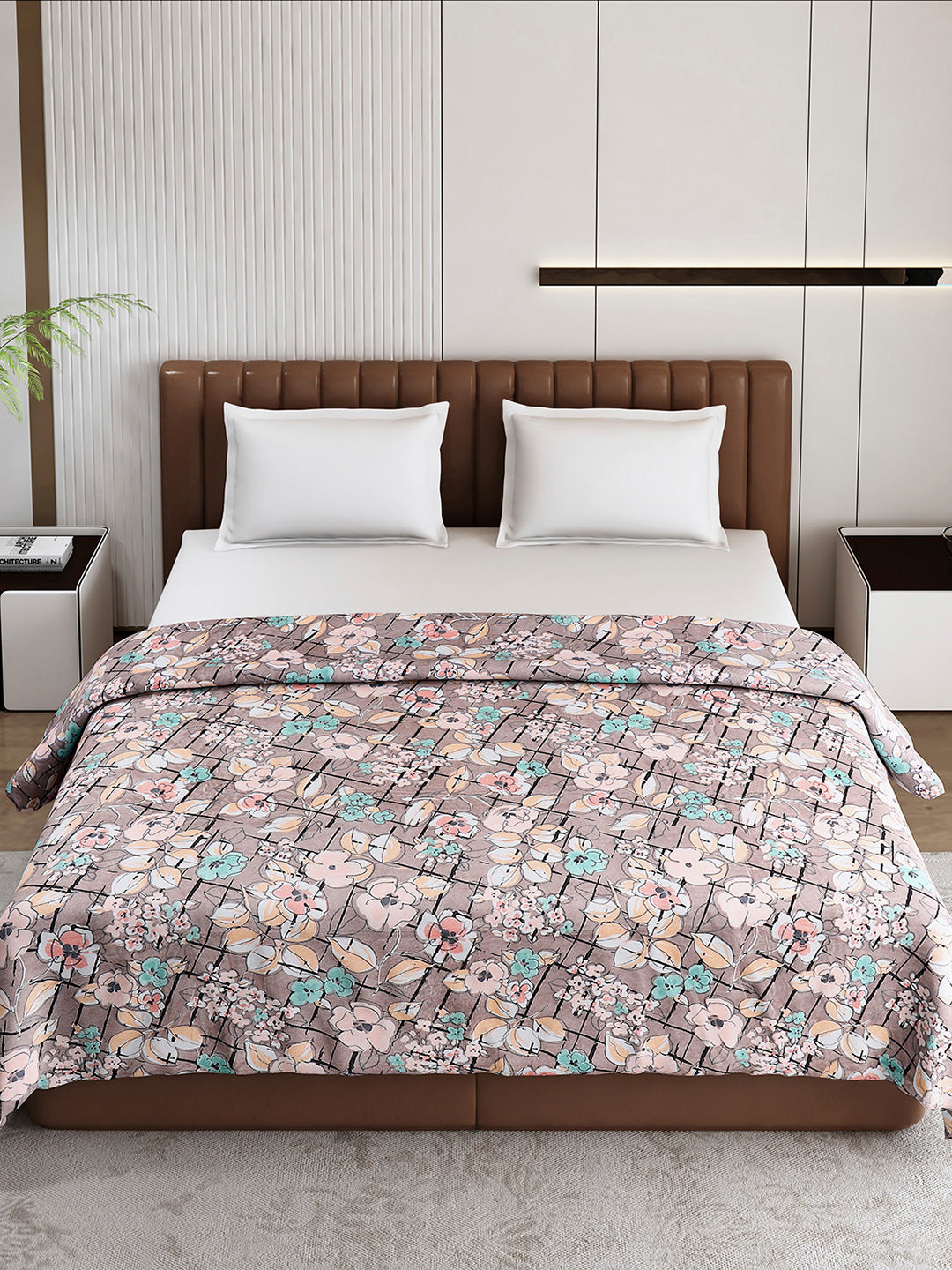 Printed Double Bed 210 GSM Blanket for AC Room - (Mellow)