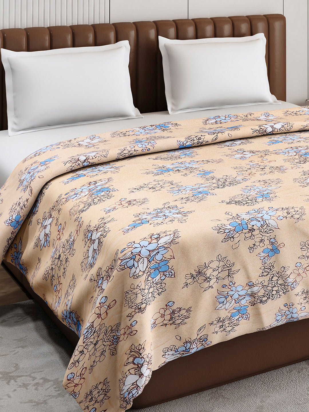 Printed Double Bed 210 GSM Blanket for AC Room - (Mellow)