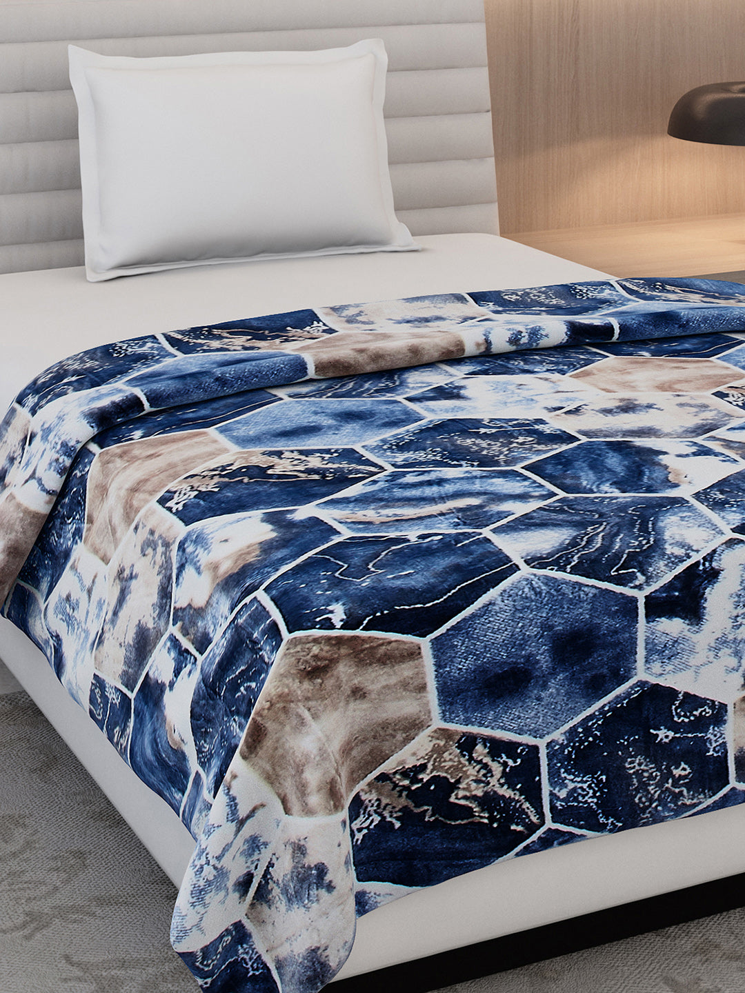 Printed Single Bed 350 GSM Blanket for AC Room - (Nicole)