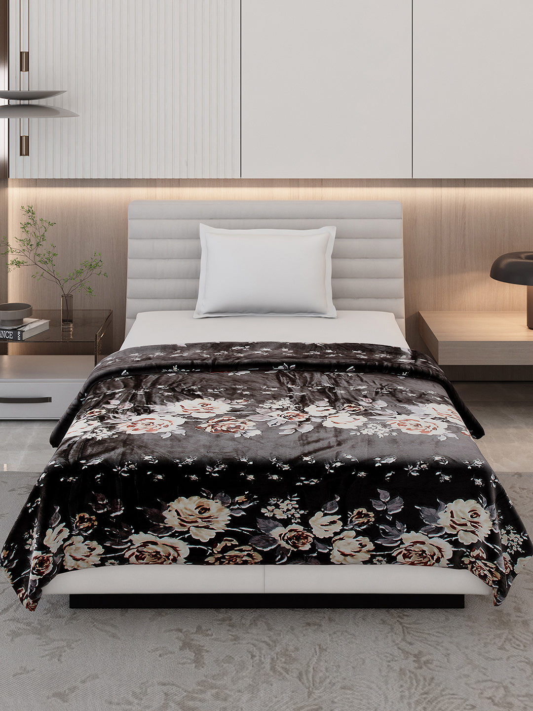 Printed Single Bed 350 GSM Blanket for AC Room - (Nicole)