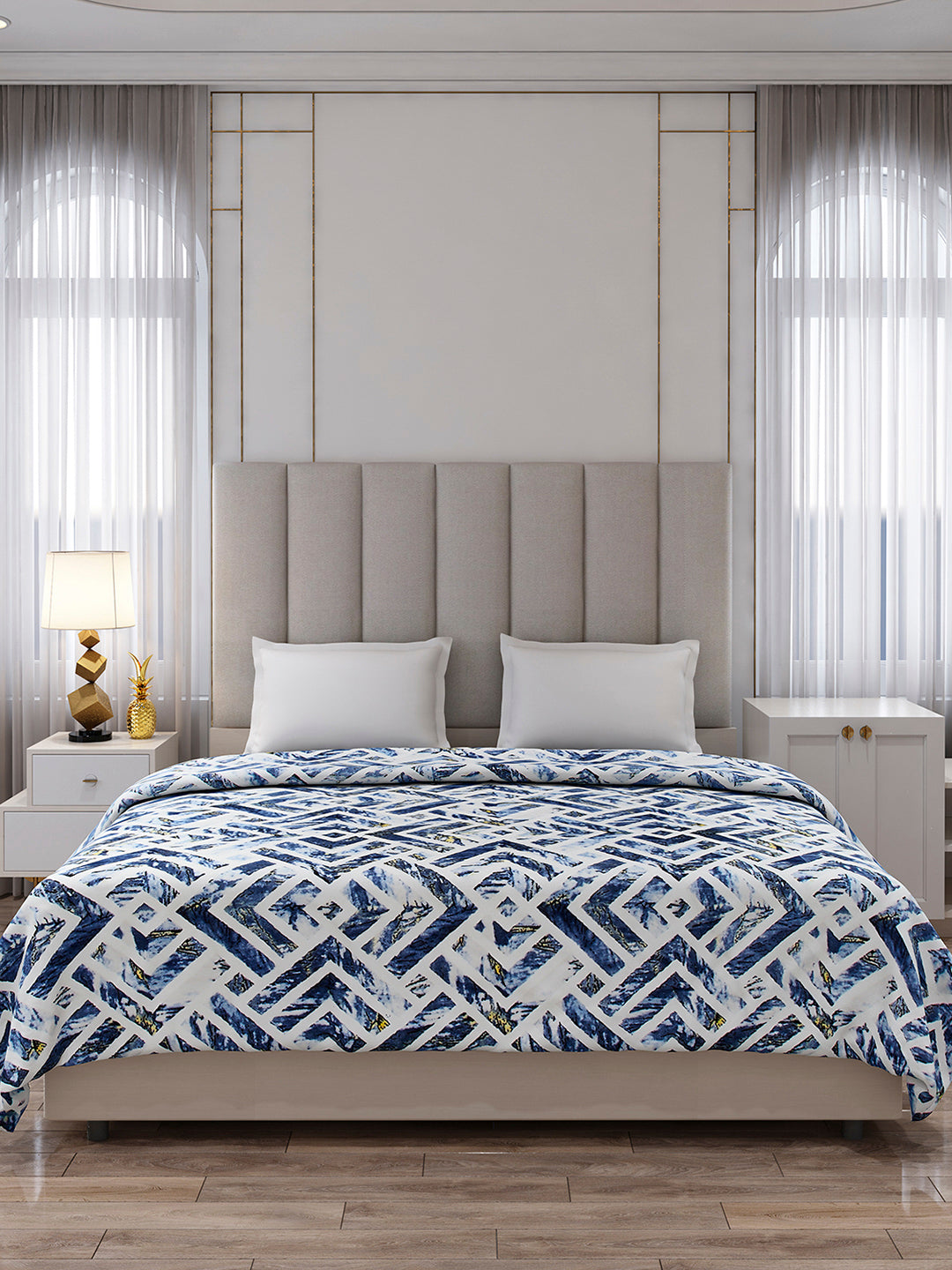 Printed Double Bed 354 GSM Blanket for AC Room - (Opera)