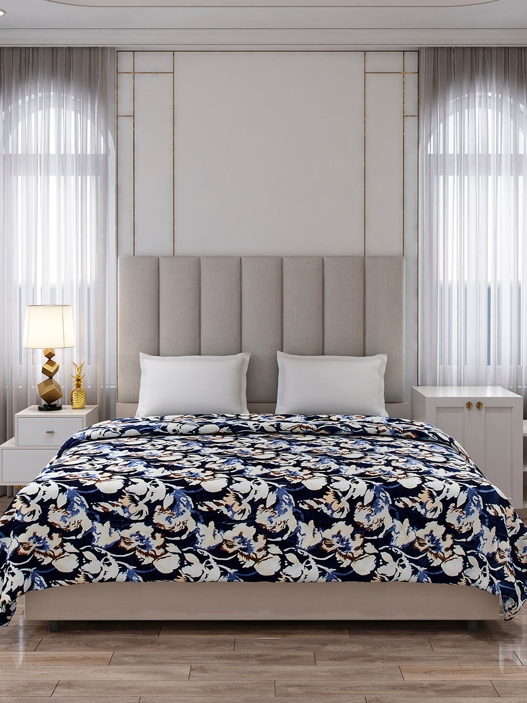 Printed Double Bed 354 GSM Blanket for AC Room - (Opera)
