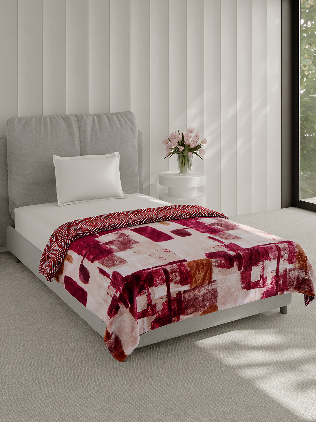 Printed Single Bed 350 GSM Blanket for AC Room - (Paramount)