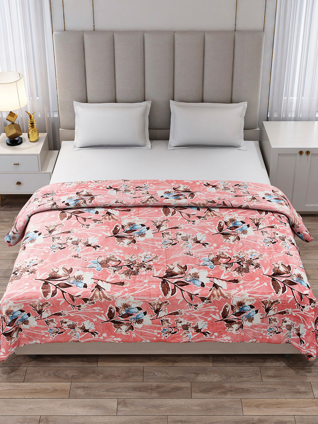 Printed Double Bed 233 GSM Blanket for AC Room - (Plushy)