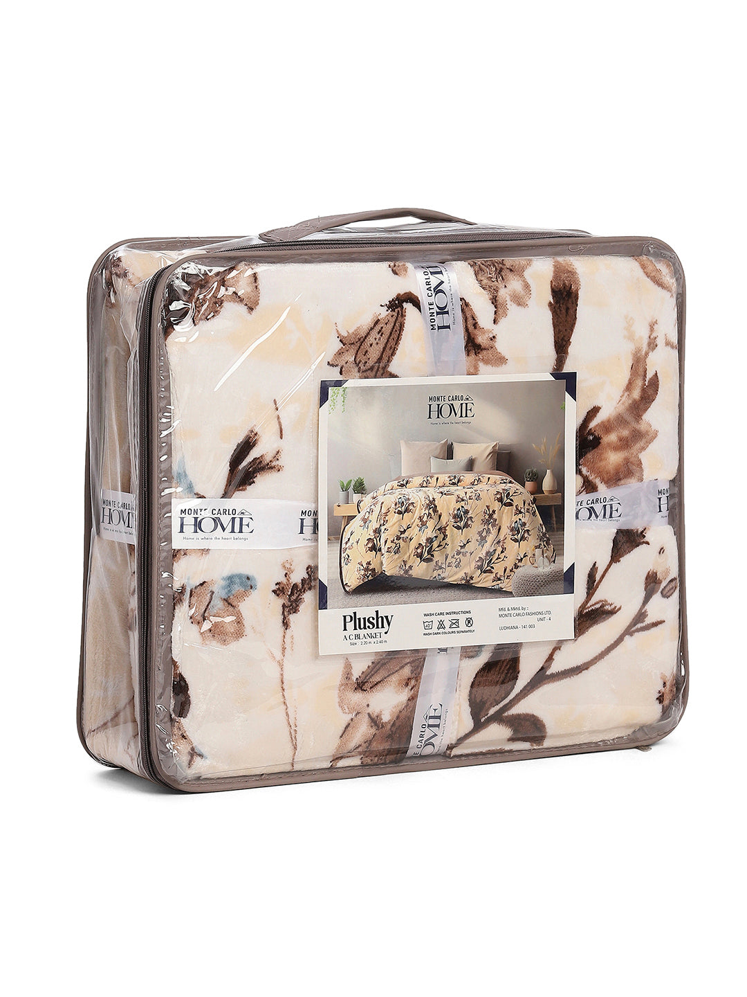 Printed Double Bed 233 GSM Blanket for AC Room - (Plushy)