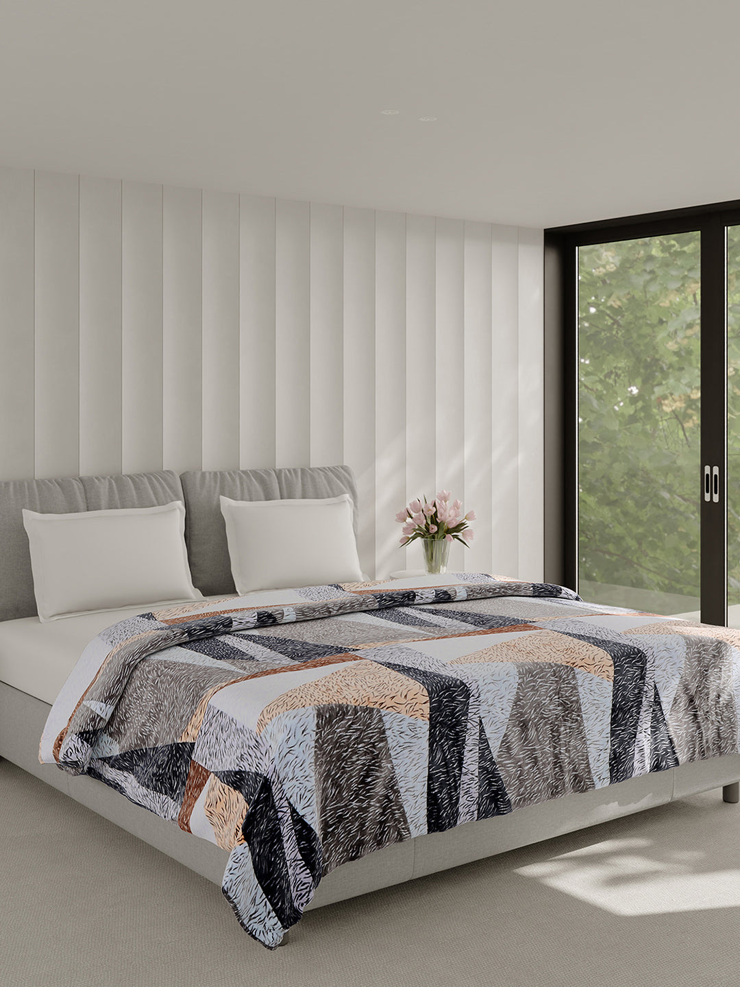 Printed Double Bed 240 GSM Blanket for AC Room - (Plushy)