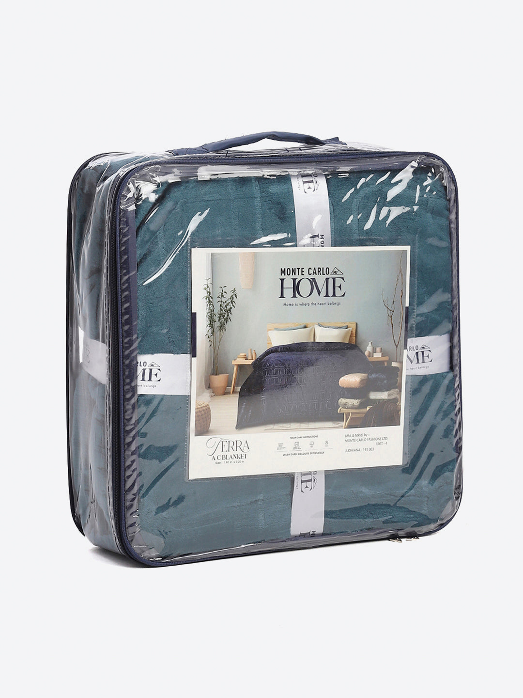 Printed Single Bed 210 GSM Blanket for AC Room - (Terra)