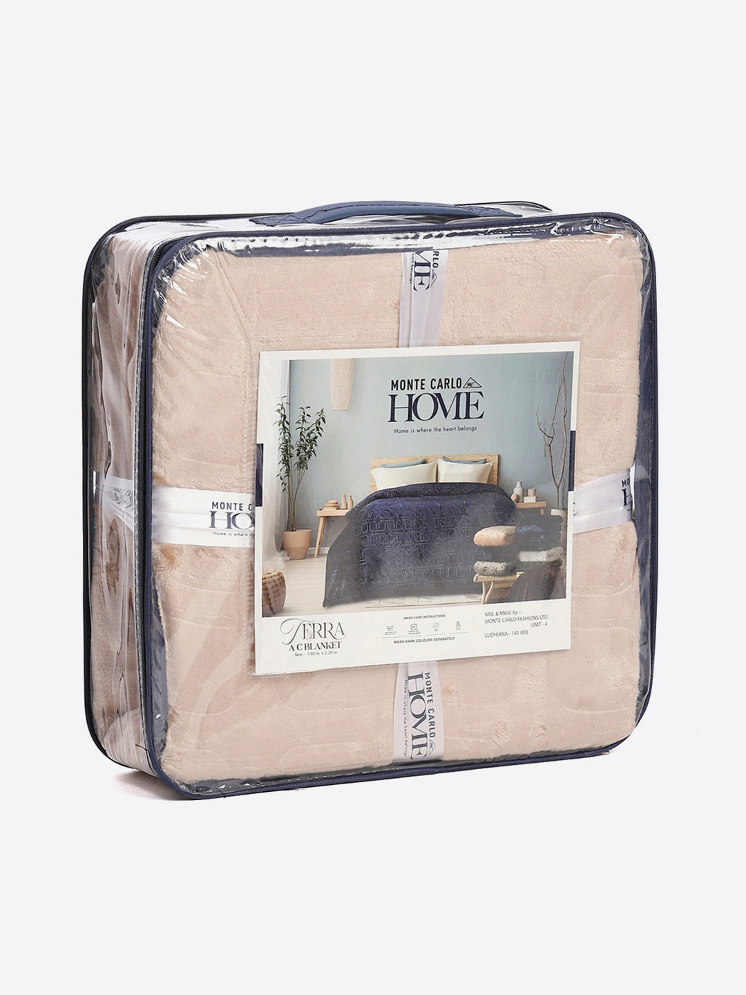 Printed Single Bed 210 GSM Blanket for AC Room - (Terra)