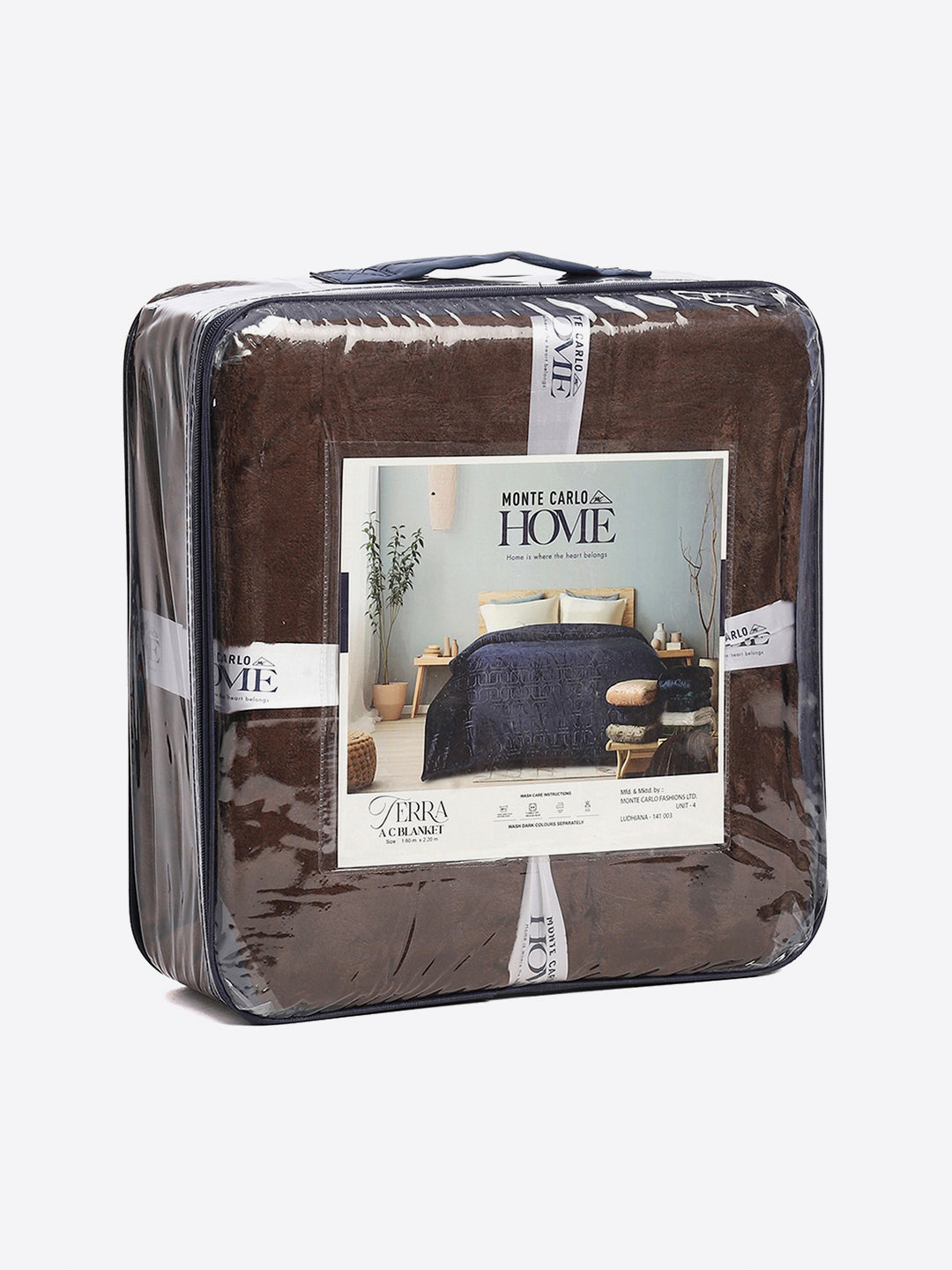 Printed Single Bed 210 GSM Blanket for AC Room - (Terra)