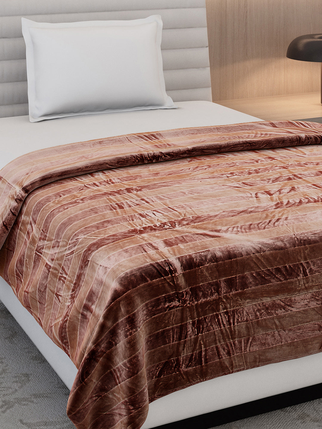 Striped Single Bed 300 GSM Blanket for AC Room - (Tribal)